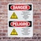 Signmission Formaldehyde Irritant Hazard Bilingual Danger Sign, Plastic, 10in W x 14in L, 2PK OS-2PACK-DS-P-1014-VS-1266 - alternate 5